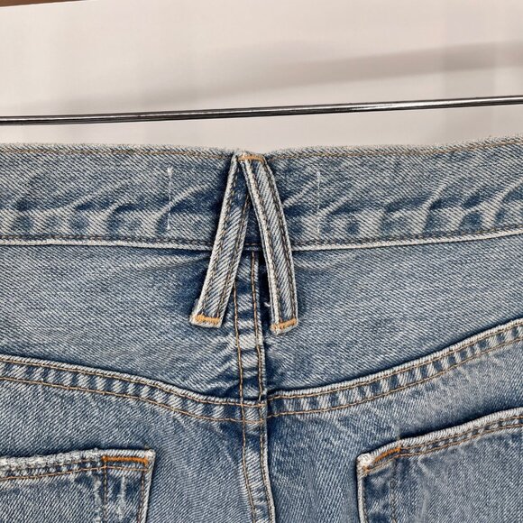 SLVRLAKE London Straight Jeans Size 31 Heartache Wash Distressed USA Made - Picture 6 of 15